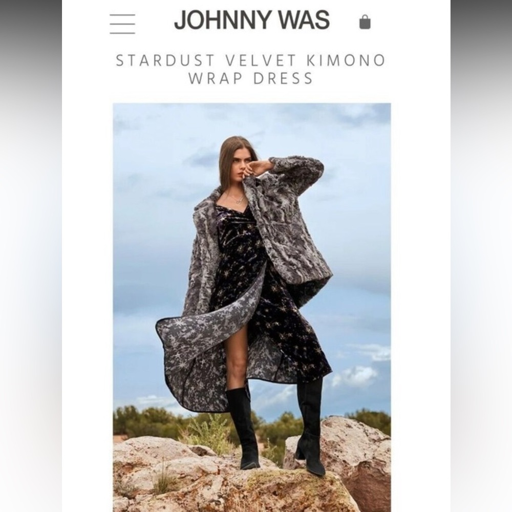 Johnny Was STARDUST VELVET KIMONO
WRAP DRESS